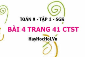 Bài 4 trang 41 Toán 9 tập 1 Chân trời sáng tạo